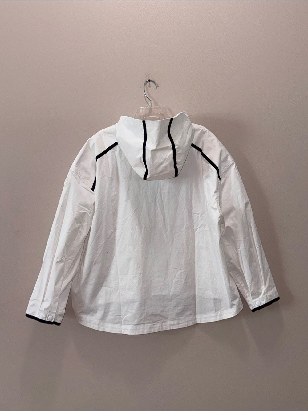 Tuckernuck Tnuck Sport White Navy Water Repellant Nantucket Anorak Jacket, XL - Picture 10 of 13